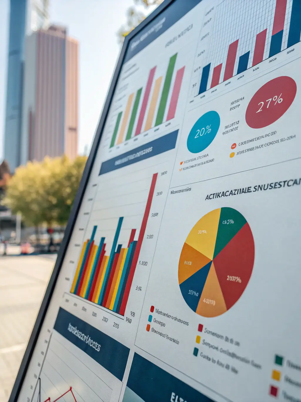 A visually appealing graphic representing data analytics, showcasing how Xorbiz Technologies' software solutions can provide valuable insights for informed decision-making.