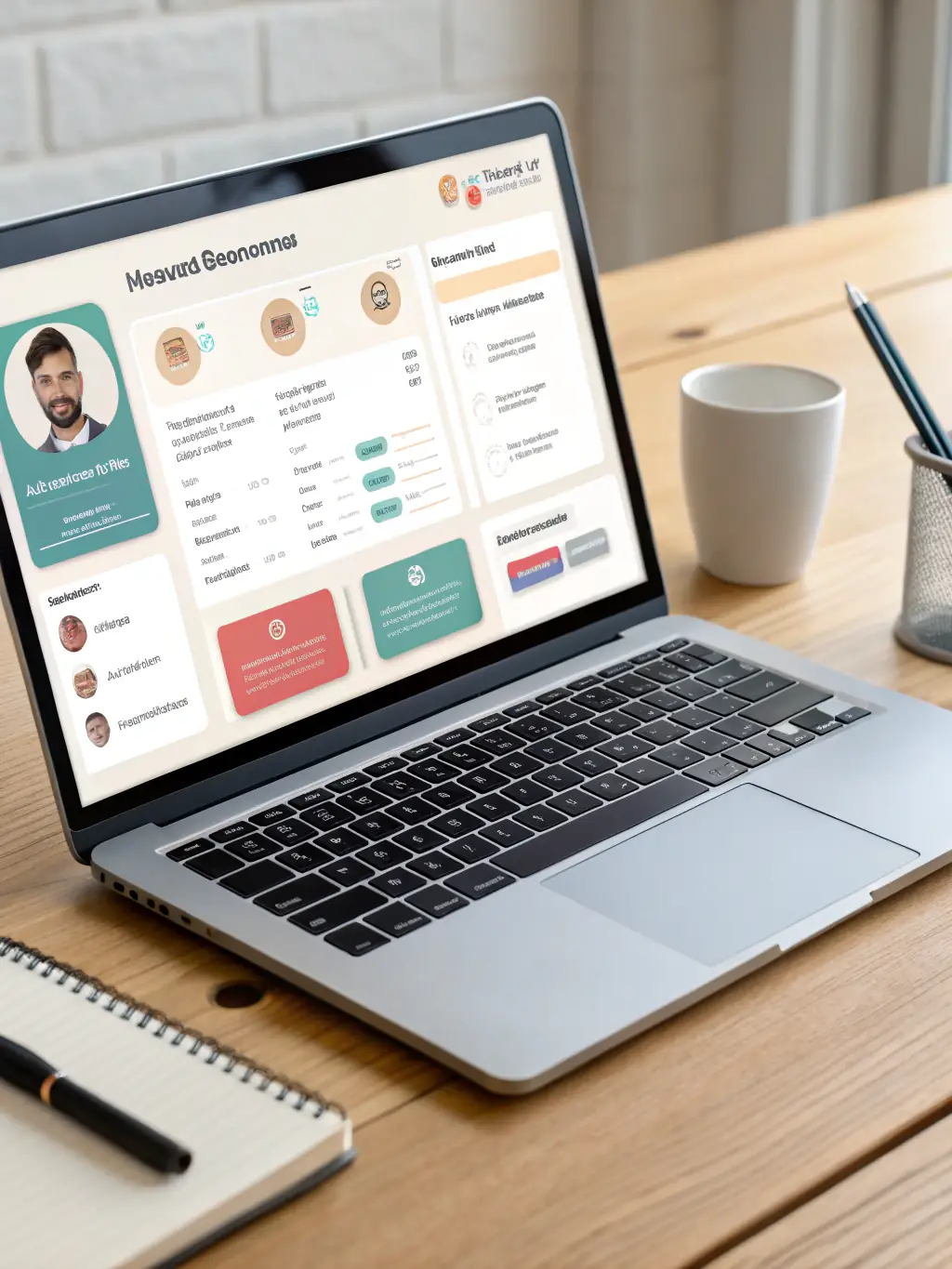 A user-friendly interface of a human resources management system (HRMS), showing employee profiles, payroll information, and performance reviews, used by Xorbiz Technologies to improve HR processes.